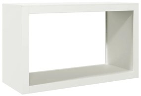 Suporte para lenha 100x40x60 cm aço branco