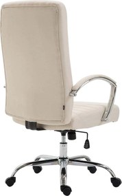 Cadeira de Escritório Valais de tecido Creme