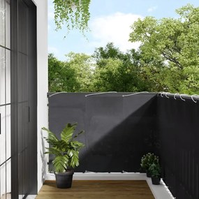 vidaXL Tela de varanda 120x1000 cm 100% poliéster oxford antracite