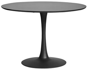 Mesa Cozinha e Sala de Jantar  Mesa TUL (TO), base de metal, lacado preto, 20 cms de diâmetro