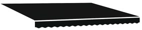 Toldo Retrátil Automático vidaXL Preto 400x300 cm