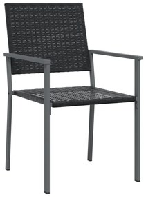 9 pcs conjunto de jantar p/ jardim vime PE e aço