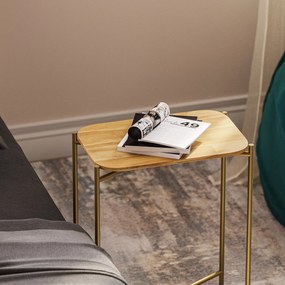 Mesa de Centro Shb-003-A – Dourado Natural – 40x56x26 cm | Tribo Home