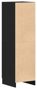 Armário de cozinha 38x41,5x131,5 cm derivados de madeira preto