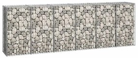 Muro gabião com tampas aço galvanizado 300x50x100 cm