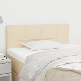 Cabeceira de cama tecido 90x5x78/88 cm creme