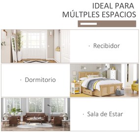 HOMCOM Móvel Cabide de Entrada com 3 Ganchos e 6 Compartimentos para Sapatos Armário de Entrada com Cabides 68,5x39,5x173cm Madeira
