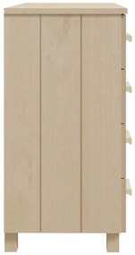Aparador HAMAR 79x40x80 cm pinho maciço castanho-mel