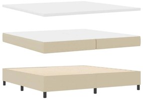 Cama Box com Colchão e Luz LED Verde Cinza 200x200 cm em Tecido Cordur