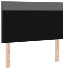 Cabeceira de Design Simples Cinza 100 cm Couro Sintético