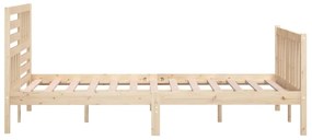 Estrutura de cama 160x200 cm madeira maciça