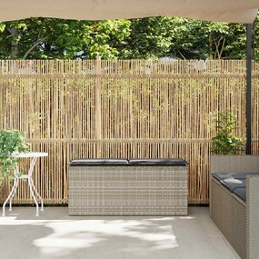 Banco de jardim com almofadão 110x40x44 cm vime PE