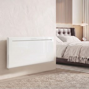 Aquecedor de Painel Inteligente 2000W, Parede ou Chão, Temporizador Semanal, Modo Janela Aberta e Anti-gelo, Branco