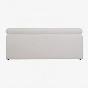 Cabeceira Estofada Cirene 240 Cm Tecido Branco & 180 Cm - Sklum