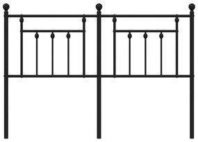 Cabeceira de cama 140 cm metal preto