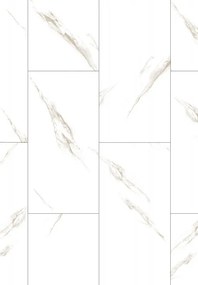 Mexen River White  painéis vinílicos 610 x 305 mm SPC 6,5 mm, base IXPE 1,5 mm, 4 V-Fuga, Jazz White
