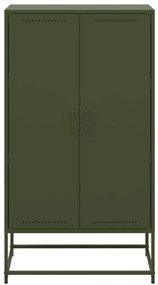 Aparador alto 68,5x38,5x123,5 cm aço verde azeitona