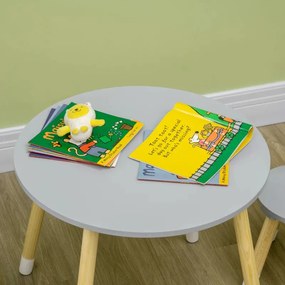 Conjunto Infantil Star - 1 Mesa e 2 Cadeiras - Design Nórdico