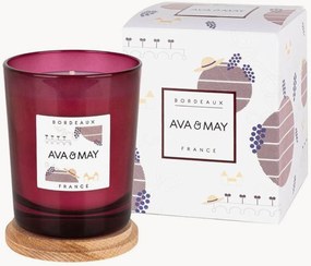 Vela perfumada artesanal Bordeaux (groselha preta, framboesa, pêssego)