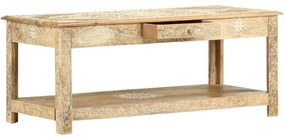 Mesa de centro 110x50x45 cm mangueira maciça pintada à mão