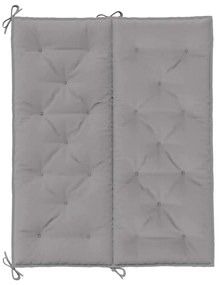 Almofadão banco jardim 120x(50+50)x7cm tecido oxford cinzento