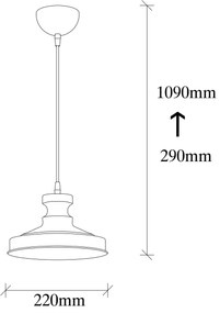 Chandelier Berceste – Dourado – 22 x 22 cm