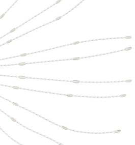 Iluminação estrelar p/ Natal 140 luzes LED 17 cm branco frio