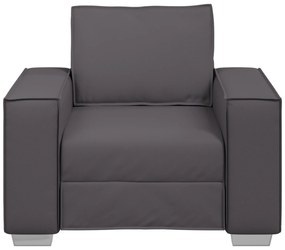Cadeira de sofá vidaXL Cinza 59 cm em Couro Sintético