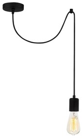 Candeeiro de Teto Kabluni – Preto – 51 x 6 cm