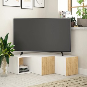 Estante Lima – Branco e Preto – 90 cm x 180 cm x 20 cm
