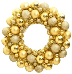Guirlanda de Natal 45 cm poliestireno dourado