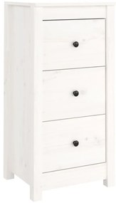 Aparadores 2 pcs 40x35x80 cm madeira de pinho maciça branco