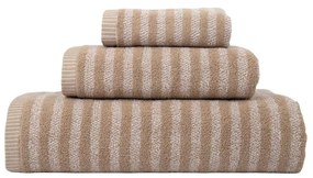Jogo 3 toalhas de banho 100% algodão C/ 520 gr./M2: Bege