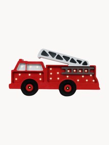 Candeeiro de teto LED artesanal para crianças com temporizador e comando à distância regulável Fire Truck