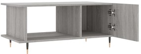 Mesa de centro 90x50x40 cm derivados de madeira cinzento sonoma