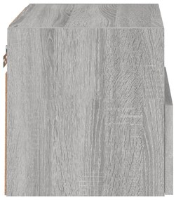 Móvel parede p/ TV 40x30x30cm derivados madeira cinza sonoma