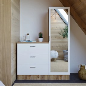 Armário Multiusos CC6 – Atlantic Pine White – Gaveta: 60x72x47 cm; Arm