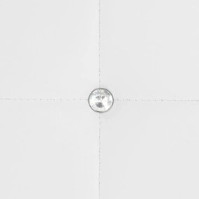 Cadeiras de jantar 4 pcs couro artificial branco