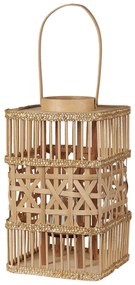 Lanterna de bambu cor natural 35 cm LUMBIS Beliani