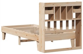 Cama sem colchão 75x190 cm madeira de pinho maciça