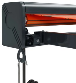 Toldo retrátil 4x3 m tecido e alumínio laranja e castanho