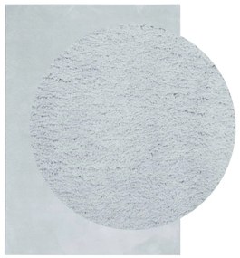 Tapete pelo curto macio e lavável HUARTE 140x200 cm azul