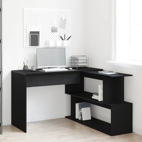 Mesa vidaXL Preta Carvalho 200x50x76 cm Madeira engenheirada