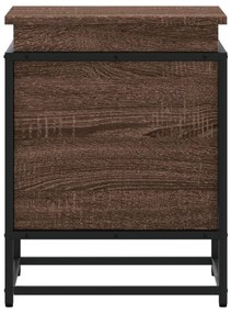 Caixa de arrumação c/ tampa derivados madeira carvalho castanho