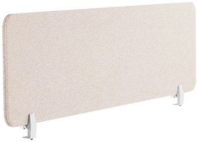 Painel divisor de secretária creme 160 x 40 cm WALLY Beliani