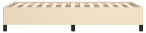 Estrutura de cama 90x190 cm tecido cor creme