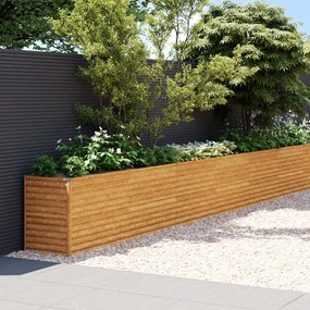 vidaXL Canteiro elevado de jardim 960x50x69 cm aço corten
