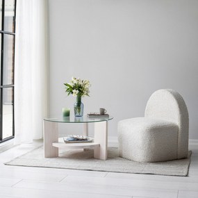 Mesa de Café Mahal – Branca – 75x40x75 cm