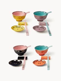Conjunto de loiça artesanal Asian, 4 pessoas, conjunto de 20