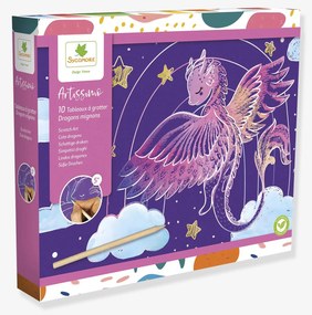 Artissimo - cartão para raspar - Dragões fofinhos SYCOMORE multicolor